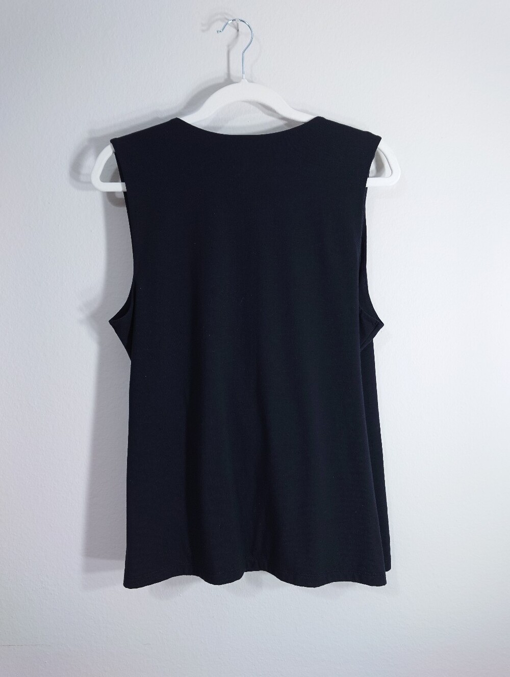 Soft Surroundings Pima Cotton Wrap Top XL Black - Picture 5 of 5